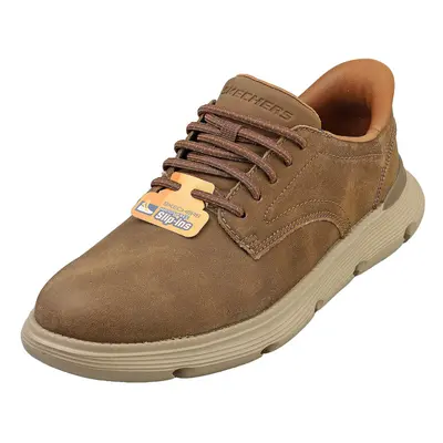 (11) Skechers Slip-ins Garza Duran Mens Casual Trainers in Taupe