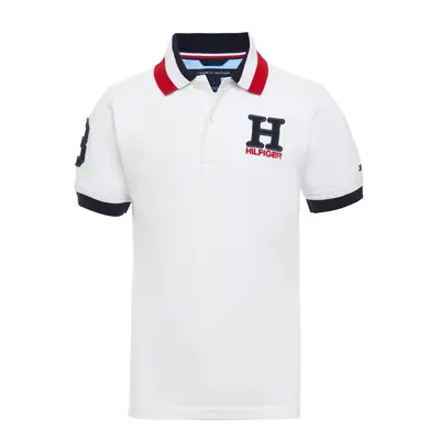 Tommy Hilfiger Boys' Short Sleeve Matt Polo Shirt White