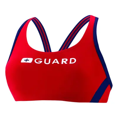 Speedo Women's Guard Swimsuit Sport Bra Top Endurance Us Red Medium