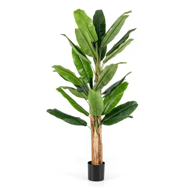 195cmTall Artificial Banana Tree Fake Banana Tree with Large Leaves