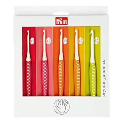 Prym Crochet Hook for Wool Ergonomics 3.50-6.00 mm x Set, Multi, One Size