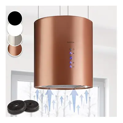 Klarstein Hanging Island Cooker Hood, Extractor Fan for Kitchen Islands, 558m?/h Airflow, Timer,