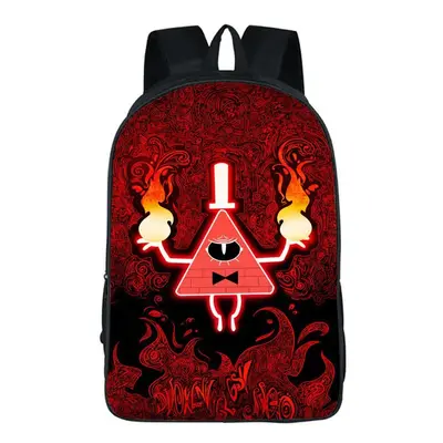 (#13) Gravity Falls Cartoon Backpack School Bag Shoulder Bag Student Book Bag