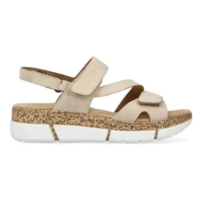 (UK 6, Beige) Rieker V2366-60 Womens Sandals Beige