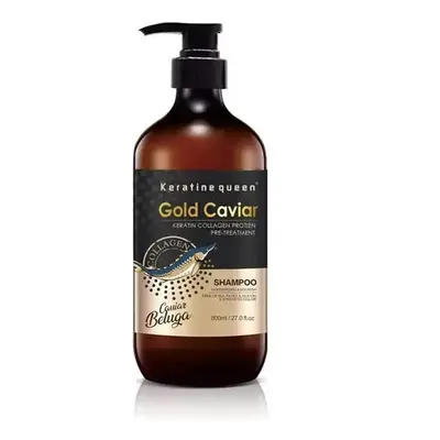 Keratine Queen Gold Caviar Keratin Collagen Protin Pre-Treatment Shampoo 800ml | Hair Repair, Fr