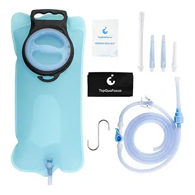 Travel Portable Enema Bag kit Anel Douche Enema Bag for Men Women Colon Cleansing 2L