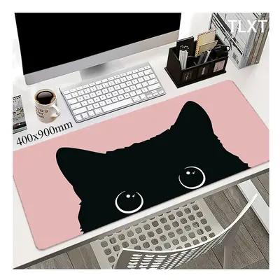 (2, 1200x550x3mm) Mouse Pads Cute Cat Computer Mousepad Company Desk Pad 100x50cm Large Kawaii M