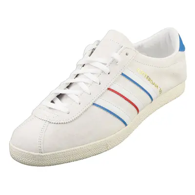 (7) adidas Rotterdam Mens Fashion Trainers in White Blue Red