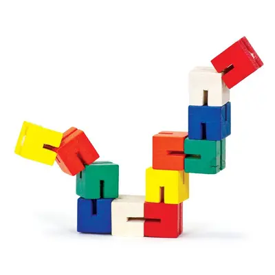 6 Wooden Twisty Blocks Toys