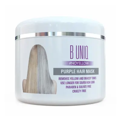 Purple Hair Mask For Blonde, Platinum & Silver Hair - No Yellow: Blue Masque to Reduce Brassines