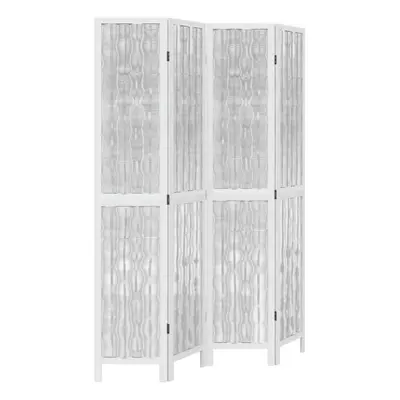 (40 x cm/ piece) vidaXL Room Divider Panels Office Privacy Screen White Solid Wood Paulownia