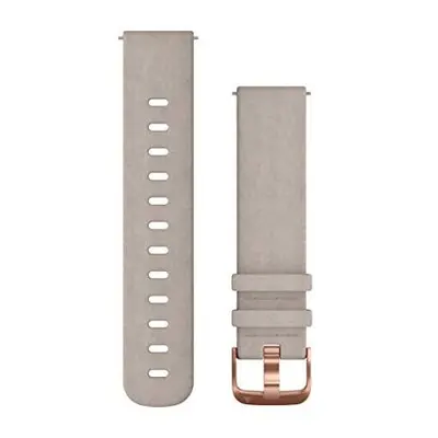 Garmin Quick Release Band, 20mm, Gray Suede with Rose Gold Hardware