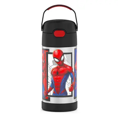 THERMOS FUNTAINER Water Bottle with Straw Ounce SpiderMan Kids Stainless Steel Vacuum Insulated 