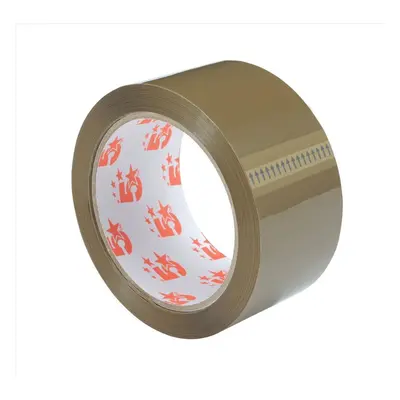 5 Star Office Packaging Tape Polypropylene 50mm x 66m Buff [Pack 6]