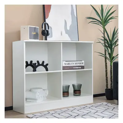 (White) Sideboard Cabinet with Open Shelves