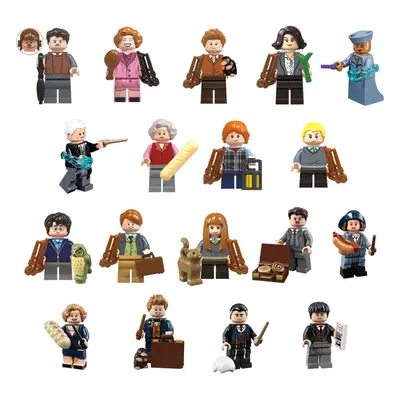 (Style D 18pcs) 18PCS Harry Potter Minifigures Building Blocks Children Toys