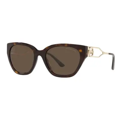 Michael Kors Woman Sunglasses Dark Tortoise Frame Dark Brown Solid Le