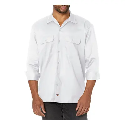 Dickies Men's Long Sleeve Work Shirt White X-Large