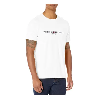 Tommy Hilfiger mens Short Sleeve Graphic T Shirt Fresh White Medium