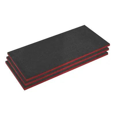 Sealey Easy Peel Shadow Foam® x x 30mm, Red/Black - Pack of SFPK30R