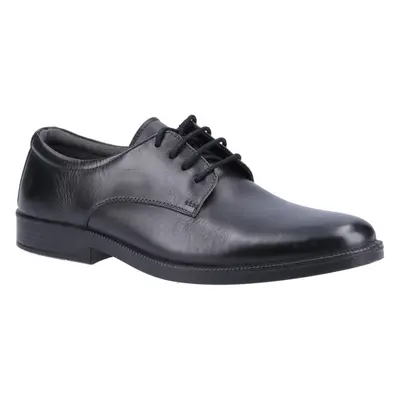 (Black, (Adults')) Hush Puppies Neal Leather Men's Black Lace-Up Shoes