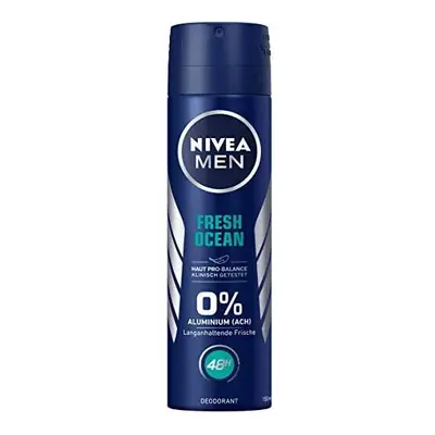 Nivea Men Fresh Ocean Deodorant Spray, 150Â ml - Non-Aluminium Deodorant with Refreshing Formula