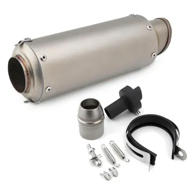 (Titanium) 38-51mm Stainless Steel Motorcycle Exhaust Muffler ATV Tail Pipe