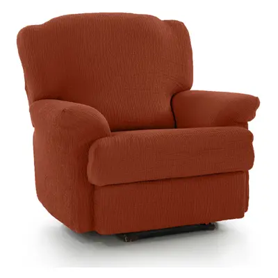 (Burnt Orange) Recliner Seat 'Iris' Armchair Cover Elasticated Slipcover Protector