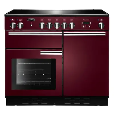 Rangemaster PROP100EICY/C Professional Plus Cranberry with Chrome Trim 100cm Induction Range Coo