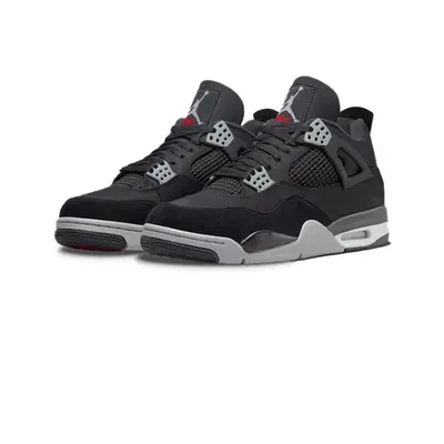 (UK8) Air Jordan Retro SE Black Canvas Men's AJ4