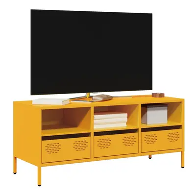 vidaXL TV Cabinet Mustard Yellow 101.5x39x43.5 cm Cold-rolled Steel