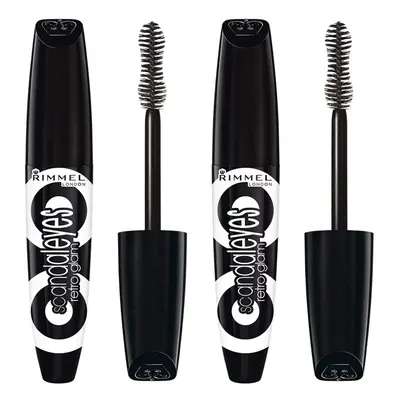 Rimmel Scandaleyes Retro Glam Mascara Redesign Extreme Black 0.41 Fl Oz Count (Pack of 1)