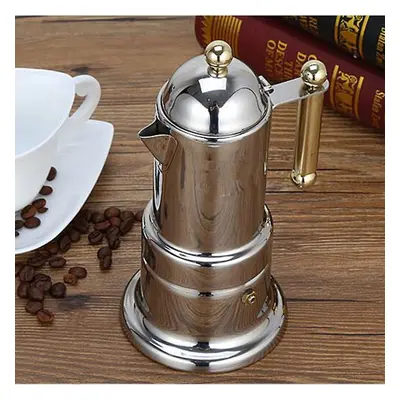 Thickened Italian Espresso Maker Stainless Steel Mocha Coffee Maker Pot For Stovetop Or Inductio