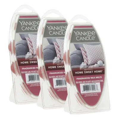 Yankee Candle Home Sweet Home Wax Melts, Count (Pack of 3), Ideal for Use in All Wax Warmers, Pe