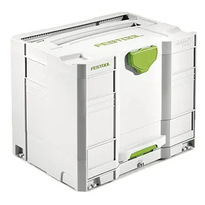 Festool SYS-Combi Systainer T-Loc - White, 15.8 x 11.6 x 12.6 inches