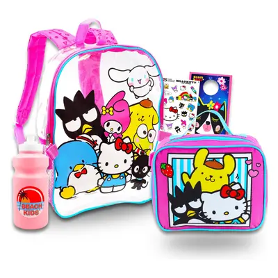 Hello Kitty Clear Backpack for School - Bundle with Hello Kitty and Friends Backpack for Girls H