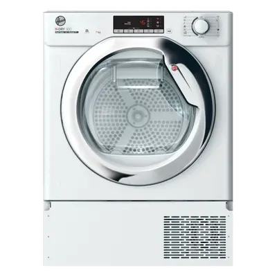 Hoover BHTD H7A1TCE Integrated Heat Pump Tumble Dryer - 7kg - White - A+ Rated - Freestanding - 