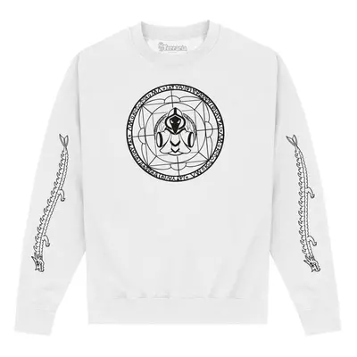 (L, White) Terraria Unisex Adult Emblem Sweatshirt