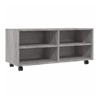 (grey sonoma) vidaXL TV Cabinet & Castors Open Compartments Engineered Wood Multi Colours