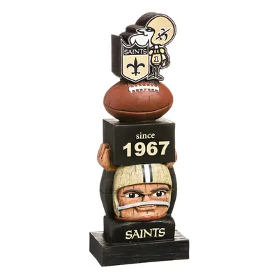 Team Sports America New Orleans Saints Vintage NFL Tiki Totem Statue