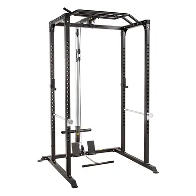 GYM MASTER GM1 Power Rack Squat Cage with Dual Cable Pulley System Home Gym Weight Lifting Train