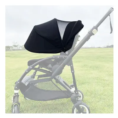 (black) Stroller Sun Canopy Compatible Bugaboo Bee3/5/6 Fox Pushchair Extendable