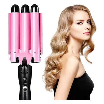 Hair Curler, Barrel Hair Waver Curling Iron Wand Adjustable Temperature, Curling Tongs Crimping 