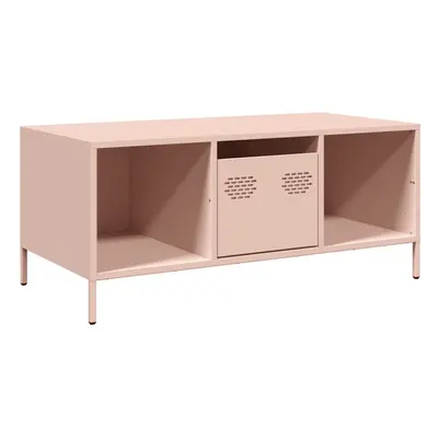 (pink) vidaXL Coffee Table Pink 101.5x50x43.5 cm Cold-rolled Steel side table