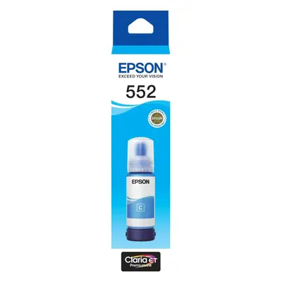 Epson T552 Cyan Claria EcoTank Ink Bottle Toner C13T06W292 Genuine Original