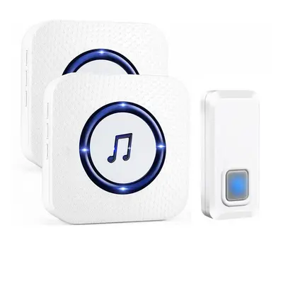 110V to 260V Wireless Chime Music Door Bell Waterproof Receivers Ringtone 300M Range Doorbell