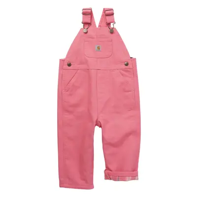 Carhartt Girls Bib Overalls (Lined and Unlined) Pink Lemonade Mon