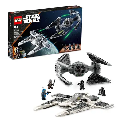 Lego Star Wars Mandalorian Fang Fighter vs. TIE Interceptor Buil