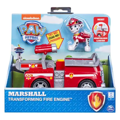 Paw Patrol, Marshalls Transforming Fire Truck with Pop-Out Water Cannons, for Ages & Up