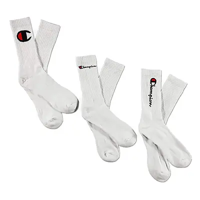 Champion mens Core Essential Crew Sock 3-pair Casual Sock White 1